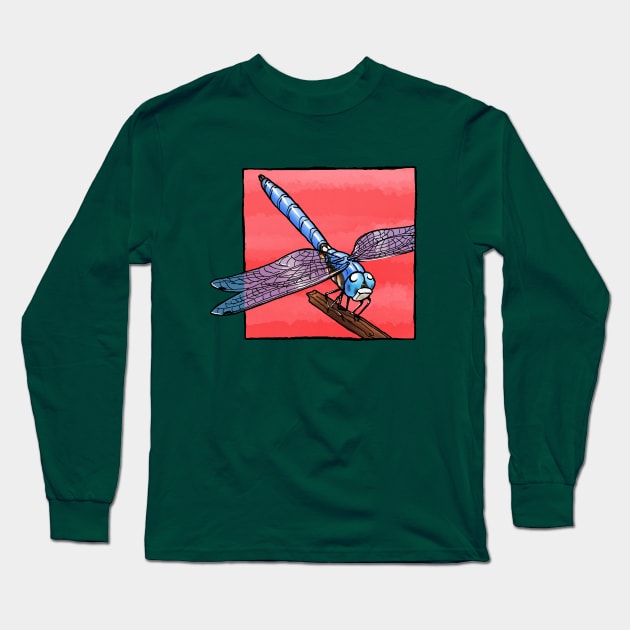 Garden Defenders: Dragonfly Long Sleeve T-Shirt by Meganopteryx